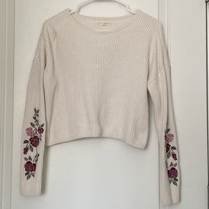 LA Hearts Flower Sweater